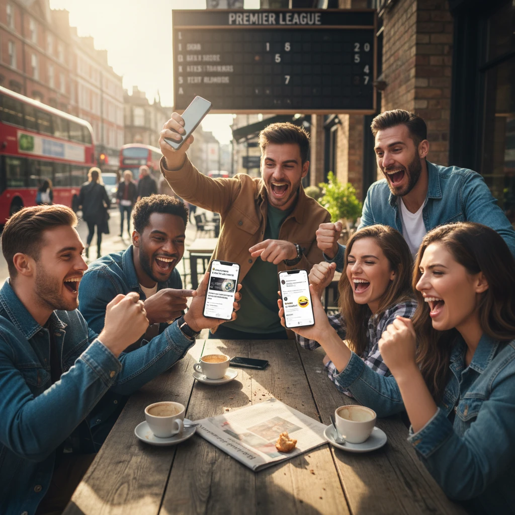 Ảnh cập nhật bóng đá trên mạng xã hội