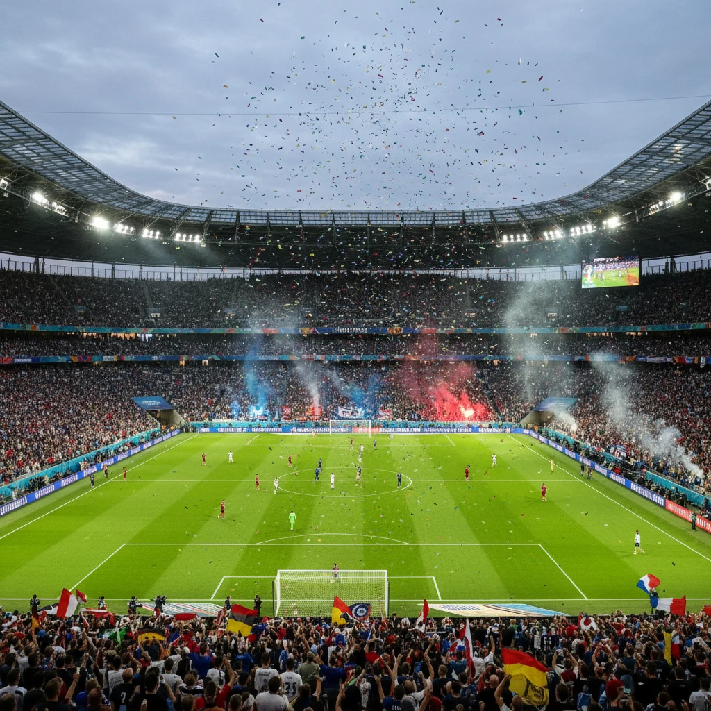 Ảnh về lịch sử giải bóng đá UEFA Euro.