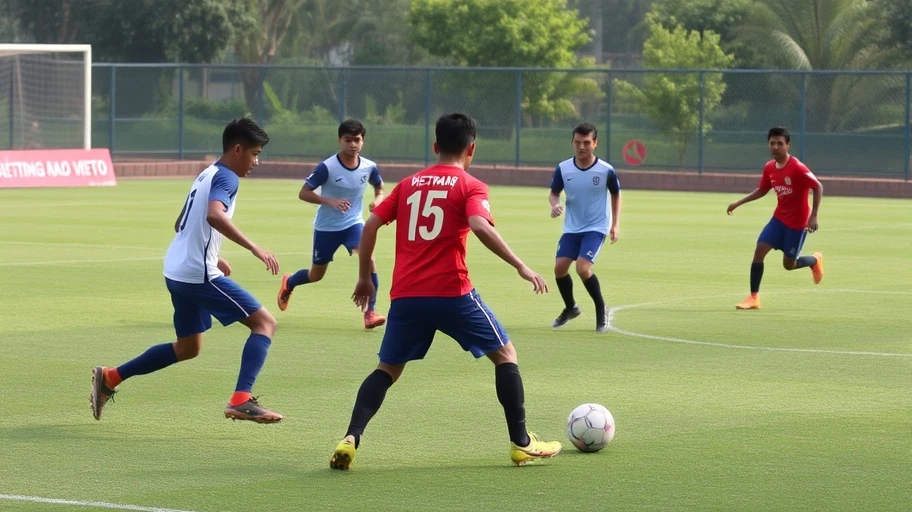 Chiến thuật phòng ngự trong bóng đá 7 người thể hiện trong trận đấu.