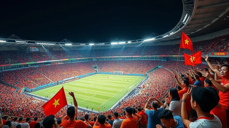 Cổ động viên Việt Nam tại giải đấu châu Á