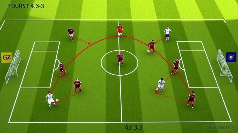 Đội hình bóng đá 4-3-3 nổi bật.