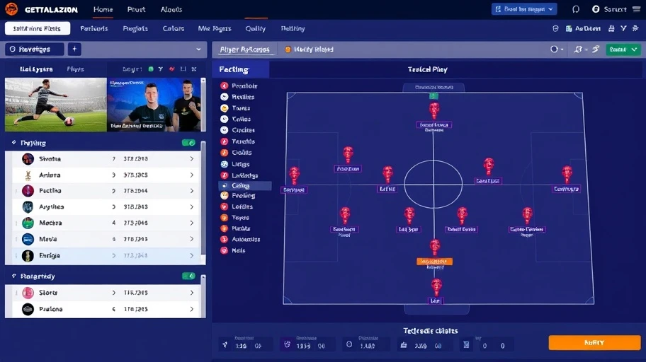 Giao diện quản lý Football Manager 2023