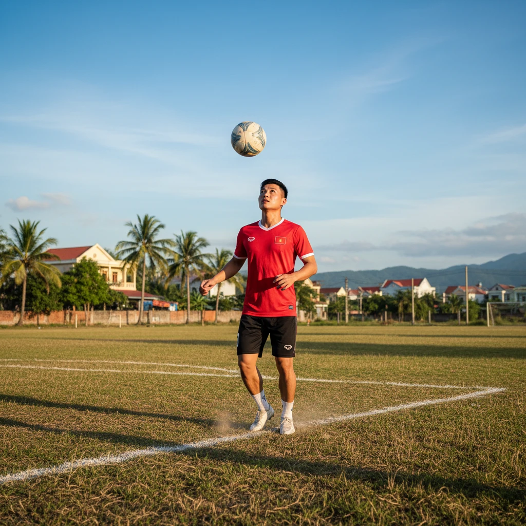 Hình ảnh cầu thủ Euro thể hiện kỹ thuật