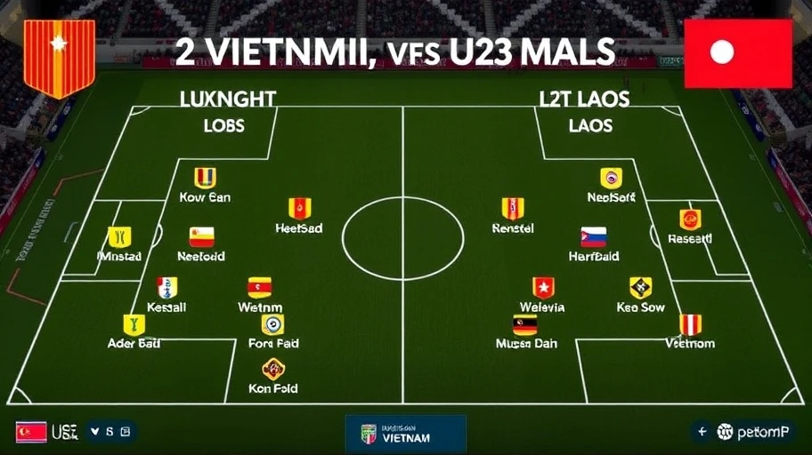 Hình ảnh chiến thuật và đội hình U23 Việt Nam