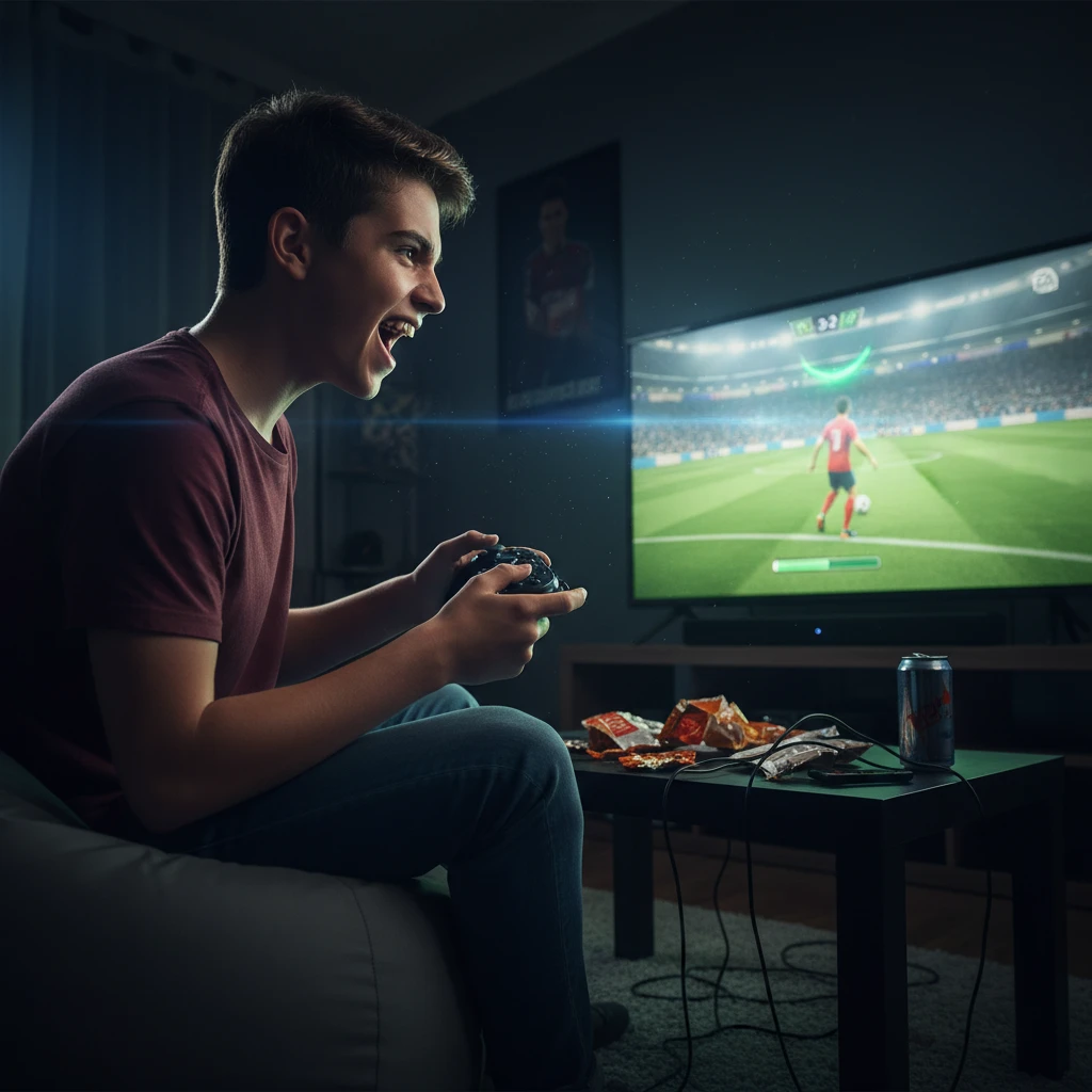 Hình ảnh game FIFA trong lúc chơi.