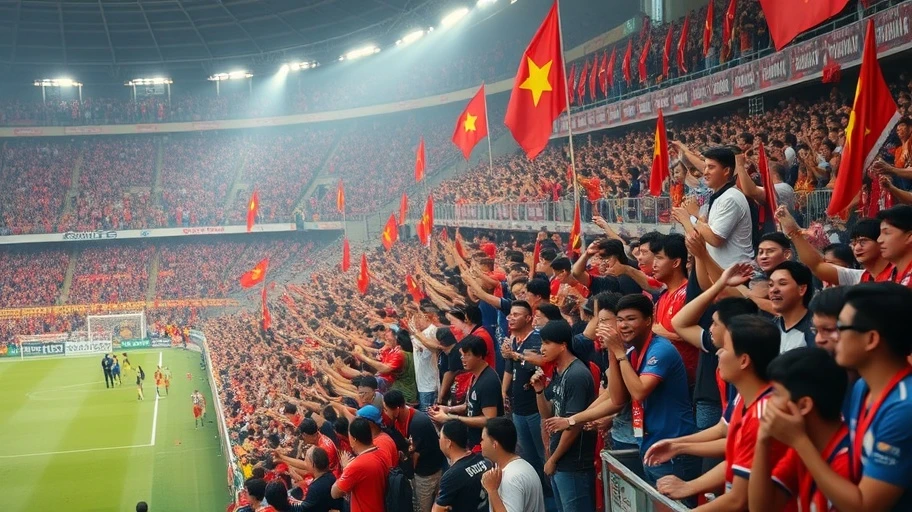 Hình ảnh khu vực fan bóng đá tại Việt Nam