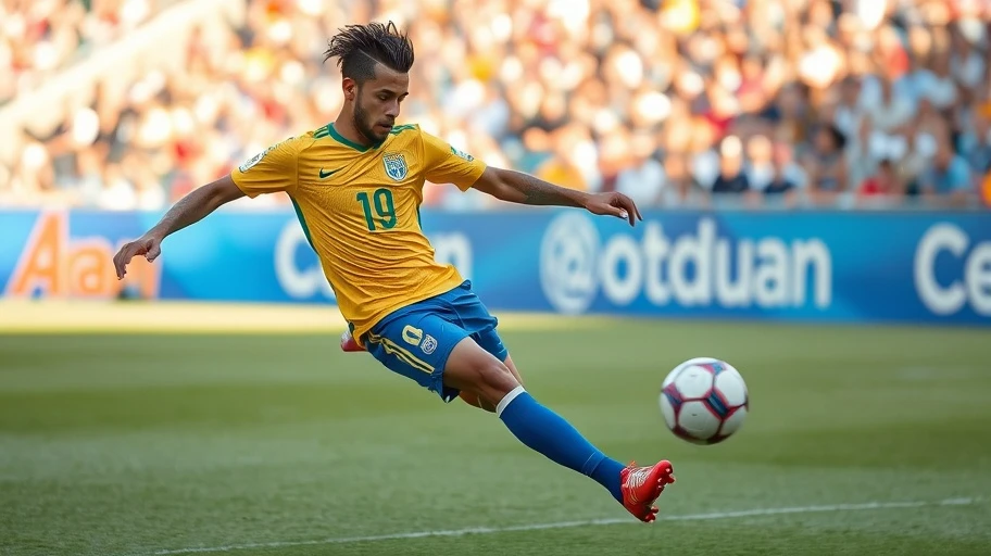 Hình ảnh Neymar Jr. trong trận bóng, cầu thủ kỹ thuật brazil