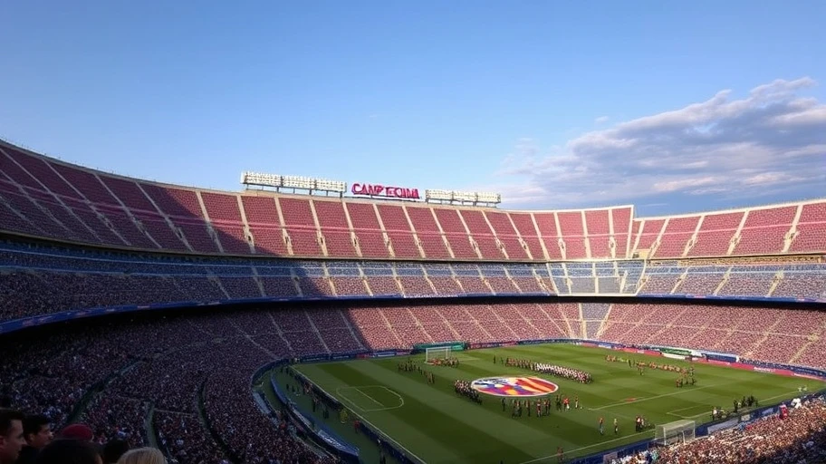 Hình ảnh sân Camp Nou của Barcelona