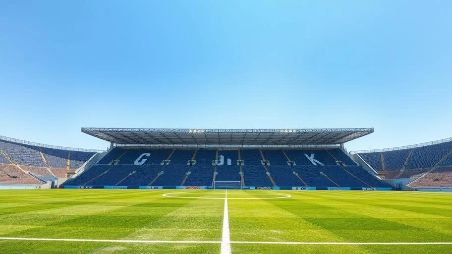 Hình ảnh sân cỏ bóng đá tại Argentina tượng trưng cho Maradona