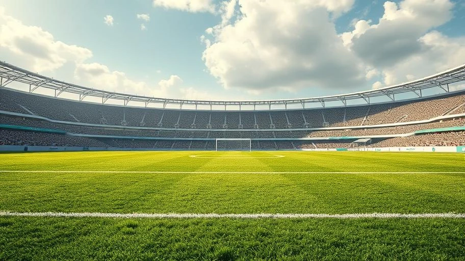 Hình ảnh sân cỏ bóng đá tại Brazil tượng trưng cho Pelé