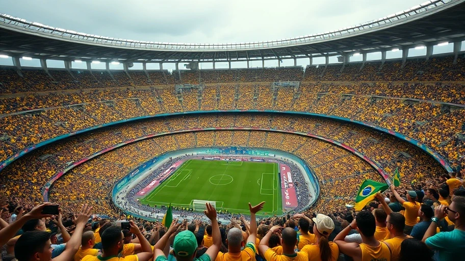 Hình ảnh sân Maracanã nổi tiếng tại Brazil