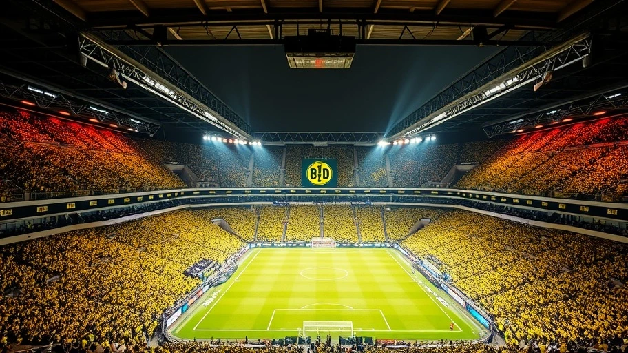 Hình ảnh sân Signal Iduna Park cuồng nhiệt tại Dortmund