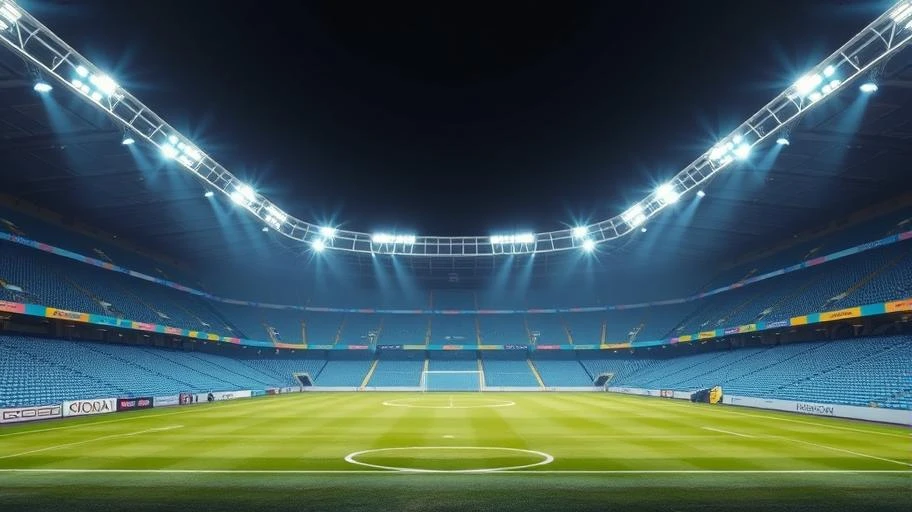 Hình ảnh sân vận động hiện đại tại Argentina tượng trưng cho Messi