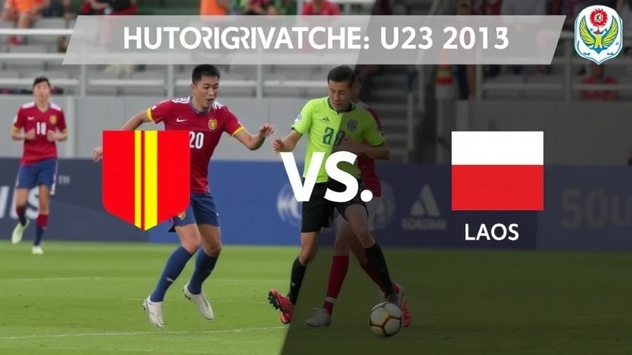 Hình ảnh trận đấu giữa U23 Việt Nam và U23 Lào