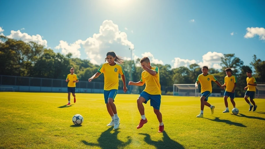Hình ảnh tương lai bóng đá ngôi sao Brazil