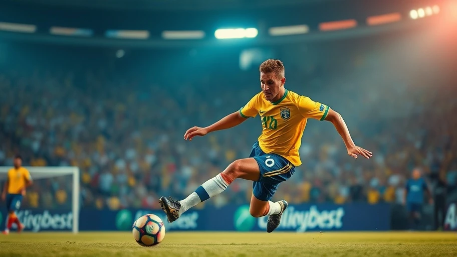 Huyền thoại bóng đá Brazil trong hành động