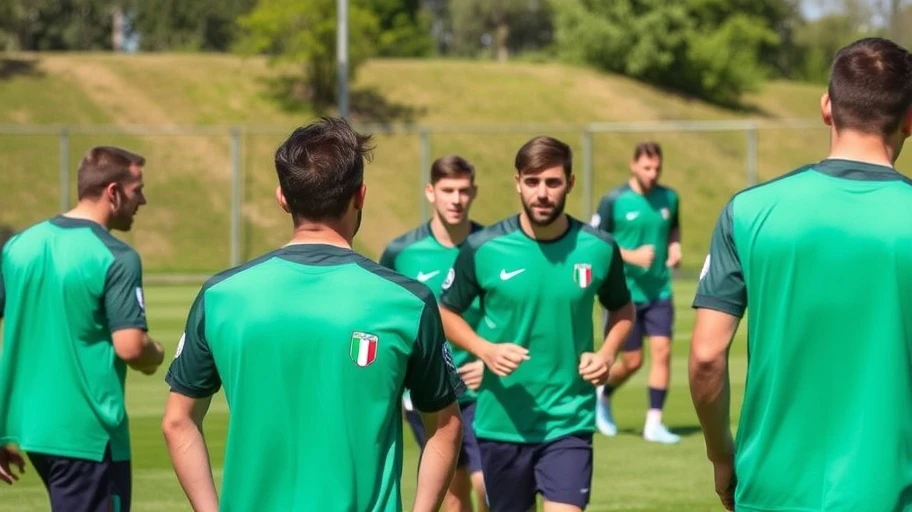Italian national team training