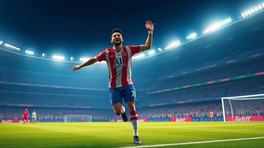 Khoảnh khắc ăn mừng bàn thắng trong eFootball 2023
