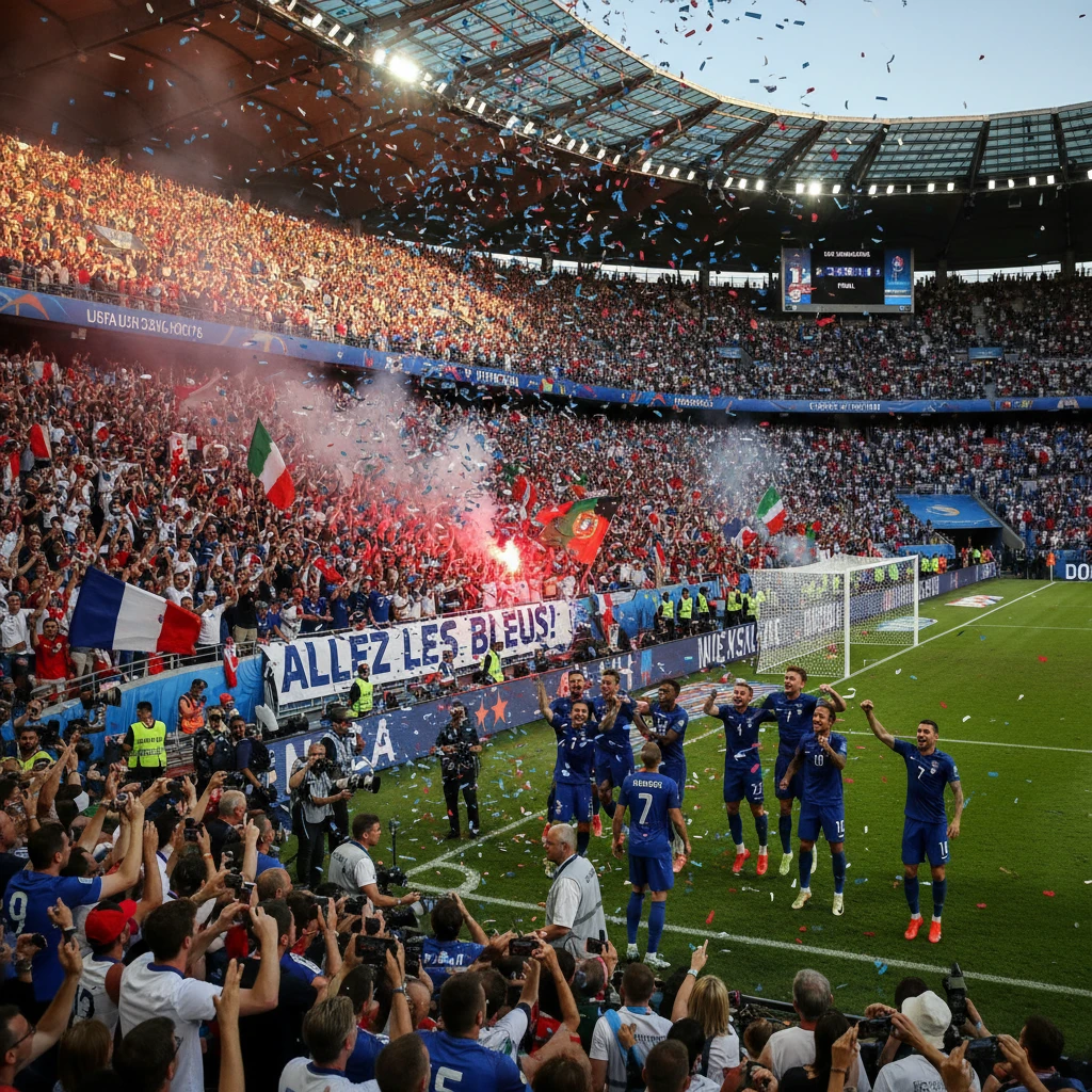 Không khí sôi động tại UEFA Euro 2016.