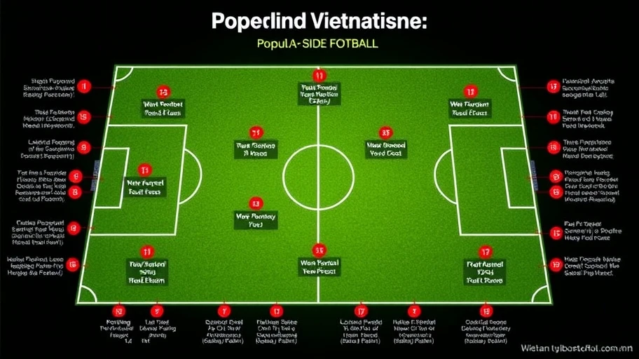 Mô tả các sơ đồ chiến thuật phổ biến trong bóng đá 7 người.