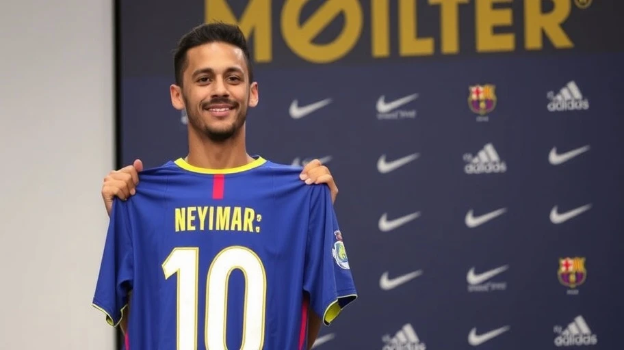 Neymar Jr. buổi họp báo chuyển nhượng