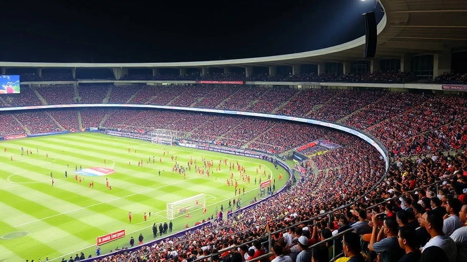 Sân vận động Liga 1 Indonesia sống động với cổ động viên