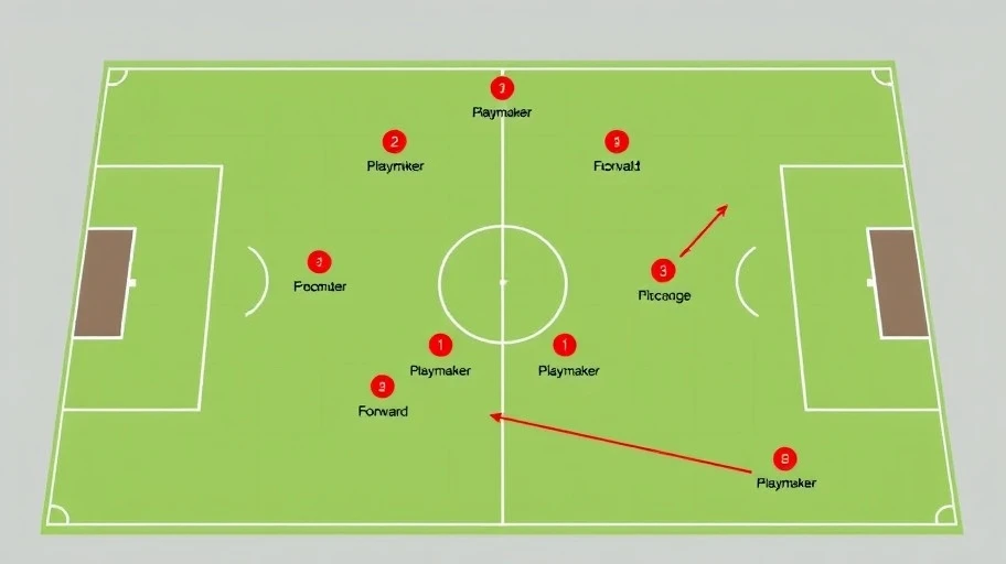 Sơ đồ bóng đá 4-2-3-1 với chiến thuật tấn công.