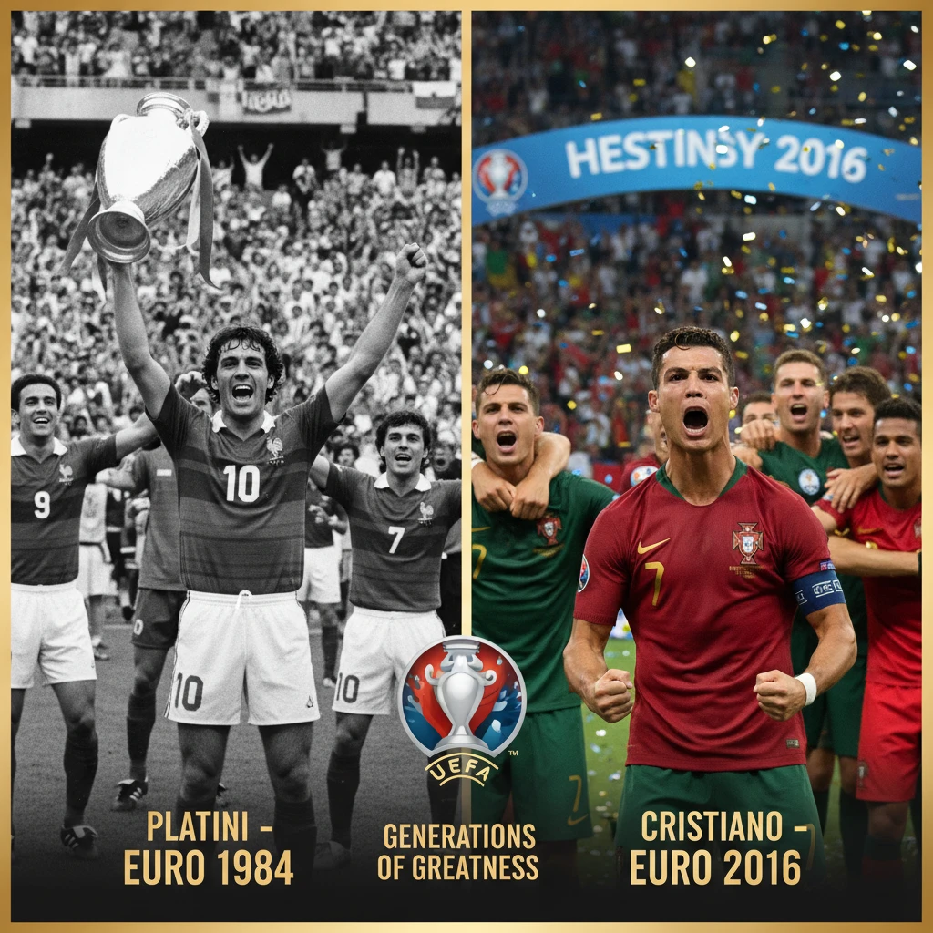 So sánh cầu thủ các thế hệ tại Euro