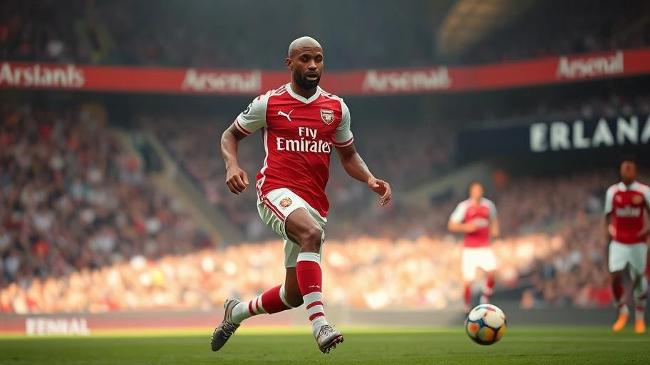 Thierry Henry tại Arsenal trong top 10 cầu thủ vĩ đại nhất ngoại hạng anh