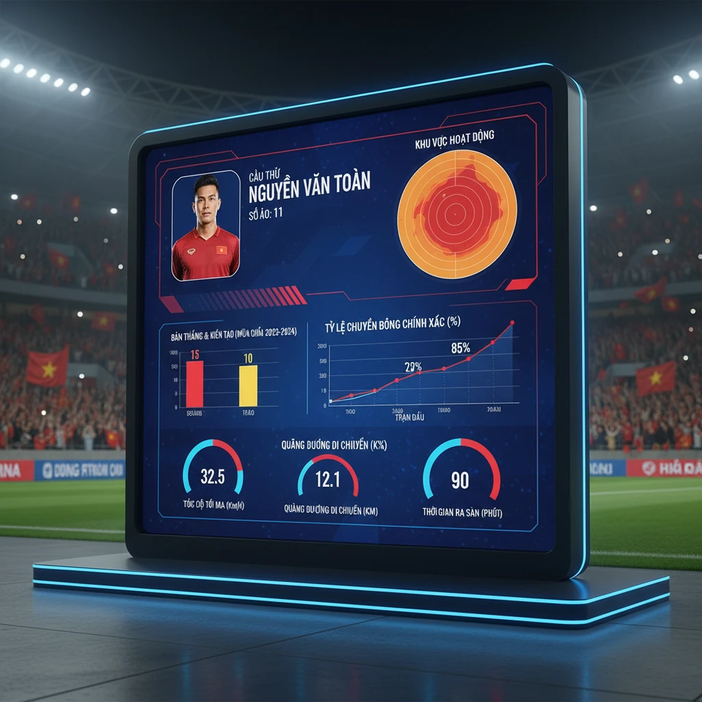 Thống kê chi tiết về bàn thắng của các cầu thủ