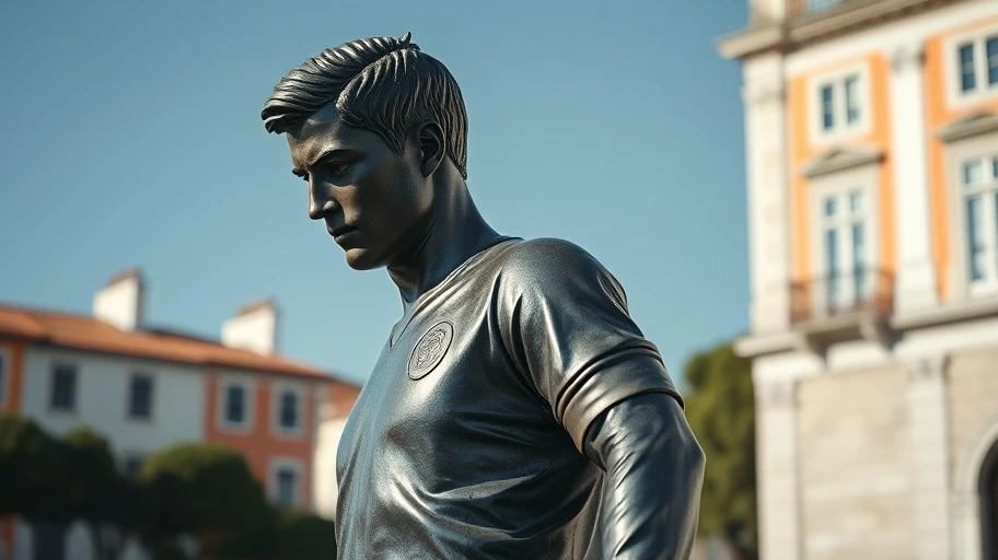 Tượng Ronaldo ở Bồ Đào Nha